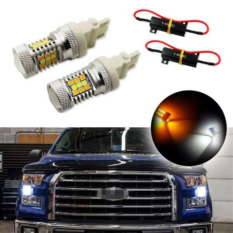 Buy Ijdm Pcs Switchback Dual Color White Amber Smd Led Drl Turn