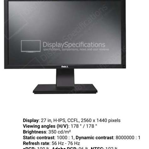 Dell Ultrasharp U2711 27inch 2k Monitor 二手或全新顯示器 電腦