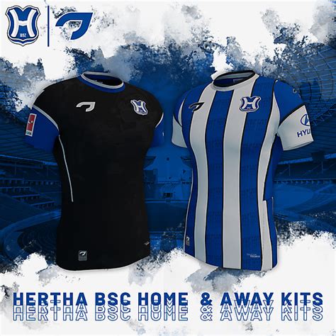 Hertha Bsc Home And Away Shirts