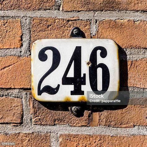 Number 246 Stock Photo - Download Image Now - Alphabet, Black Color ...