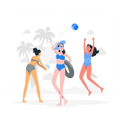 Illustration De Concept De Bikini Vecteur Gratuite