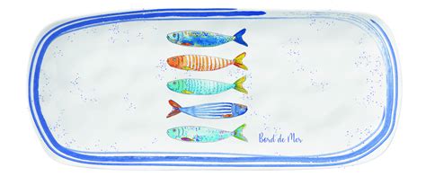 Easy Life eckiger Teller Bord de Mer maritim seelenküsse