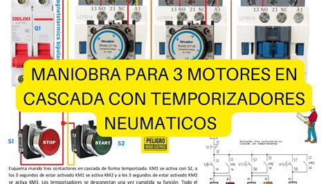 Maniobra Para Motores En Cascada Con Temporizadores Neumaticos Youtube