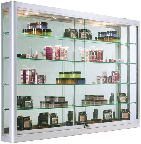 Wall Mounted Display Cabinet with LED Lights | 5 Feet Wide