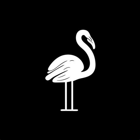 Premium Vector Flamingo Logo Vector Illustration Line Art