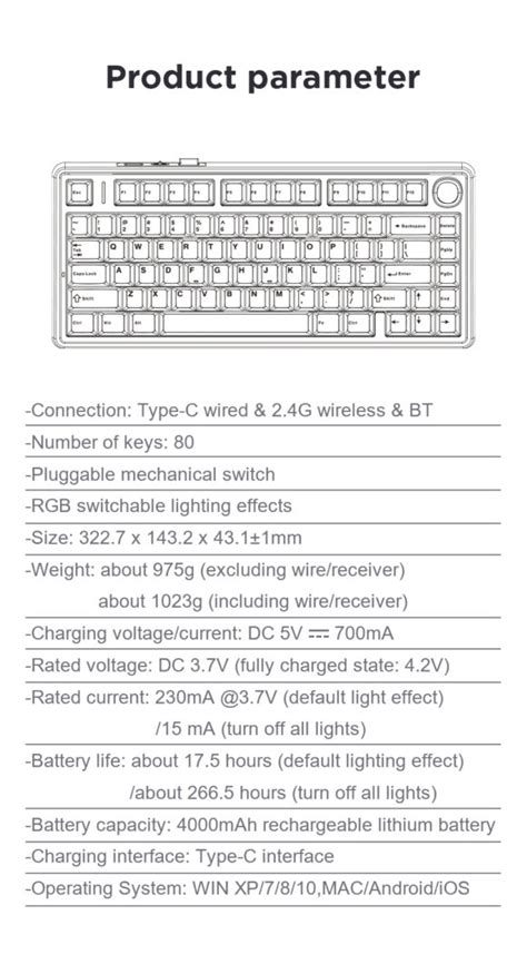 Aula F Gasket Structure Fully Hot Swappable Keys Layout Gray Wood Switch V Mechanical