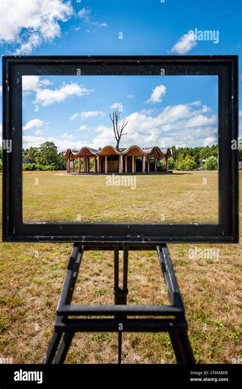 View Of Open Air Concert Hall Through The Easel Jurkalne Nature