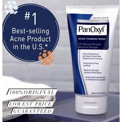 Panoxyl Acne Foaming Wash Benzoyl Peroxide 10 Maximum Strength 55 Oz 156 G Lazada Ph