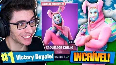 Comprei A Skin Do Coelho Assassino E Matei Geral Fortnite Battle