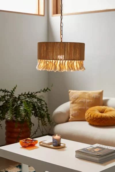 Rya Fringe Pendant Light Urban Outfitters