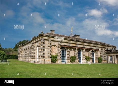 North Colonnade Hall Houghton Hall North Norfolk England Stock Photo