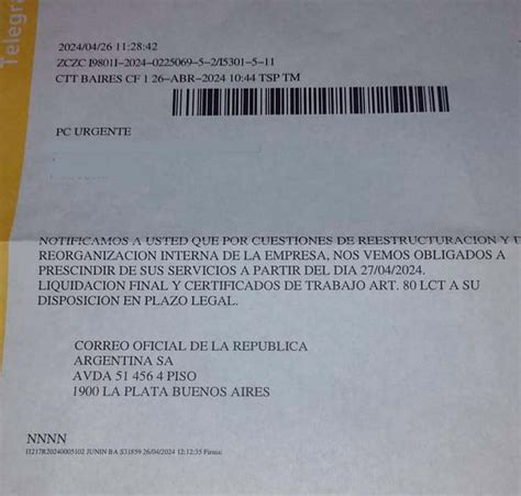 Por El Ajuste De Milei Echaron A Ocho Trabajadores Del Correo En La Pampa Plan B Noticias