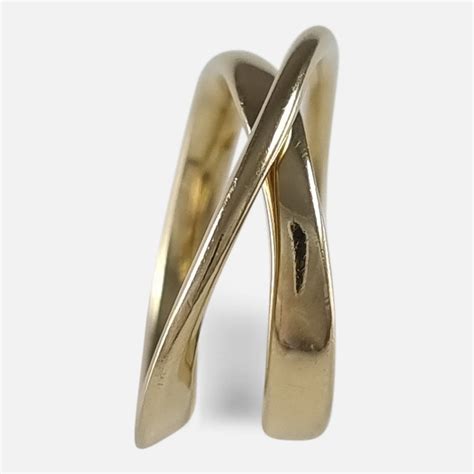 Georg Jensen 18ct Gold Möbius Ring 1369 Vivianna Torun