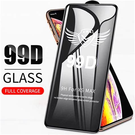 99d Full Curved Tempered Glass 9h Screen Protector For Iphone 6 7 8 Plus X Xr 11 12 Mini Pro Max