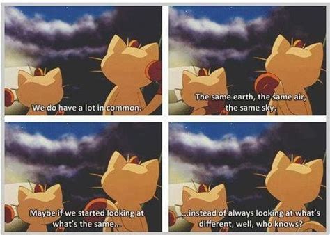 Meowth Realizes That All Pokemon Share One World In Pokemon The First