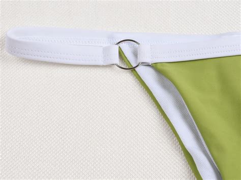 Neon Thong Micro Bikini Solid Colors Set Juhi