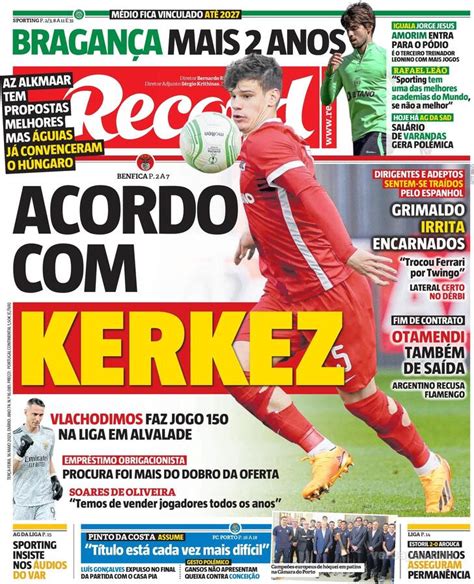 Fora De Jogo Capas O Acordo De Mercado Do Benfica Grimaldo Vai A