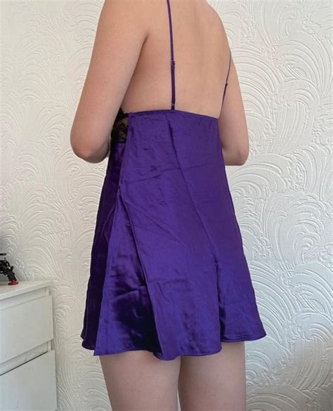 Vintage Victorias Secret Y2K Babydoll Lace Satin Mini Dress Lingerie In Pink Etsy