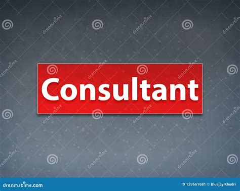 Consultant Red Banner Abstract Background Stock Illustration