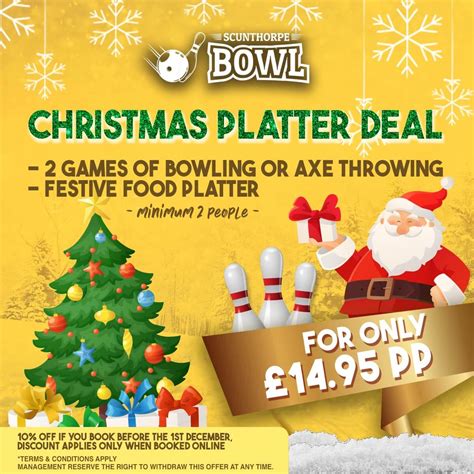 Scunthorpe Bowl Christmas Platter Deal Scunthorpe Bowl