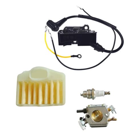 Carburetor Air Filter Spark Plug Ignition Coil For Husqvarna 362 365