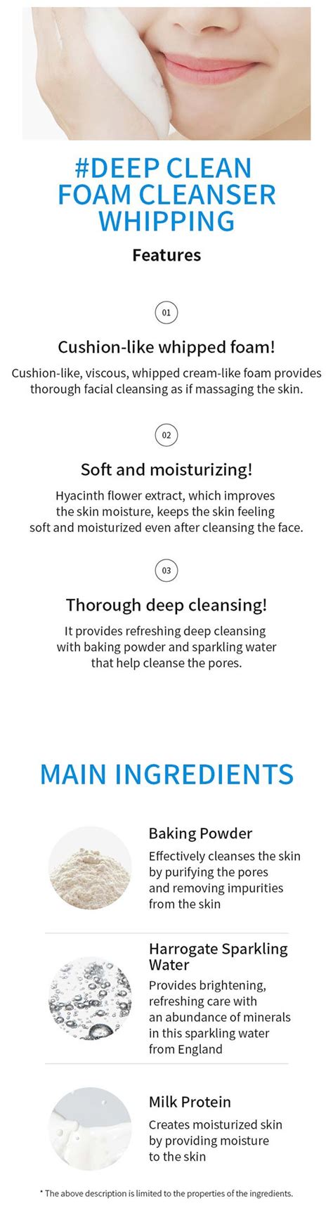 A'pieu Deep Clean Foam Cleanser Whipping arctisztító hab zsíros bőrre