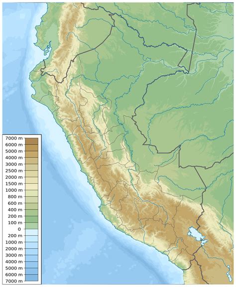 Images and Places, Pictures and Info: peru map physical