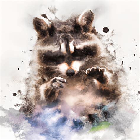 Racoon Whimsical Detailed Fantasy Graphic · Creative Fabrica