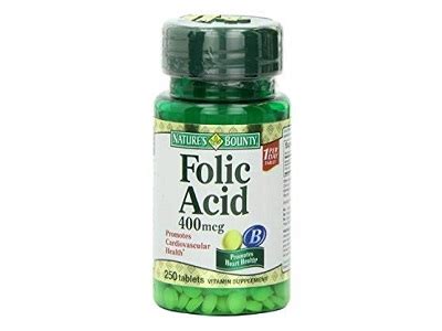 nature’s bounty Folic Acid 400mcg 250 tablets – Al Marwa Pharmacy Qatar