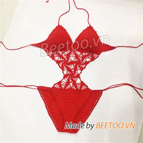 Bikini len móc và Áo Crop top len móc thời trang Shop BeeToo