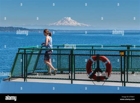 The Ferry Across The Puget Sound From Vashon Island To Fauntleroy Past