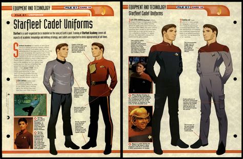 Starfleet Cadet Uniforms - Uniforms - Star Trek Fact File Page