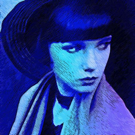 Louise Brooks The Girl In The Black Helmet Digital Art By Louise Brooks