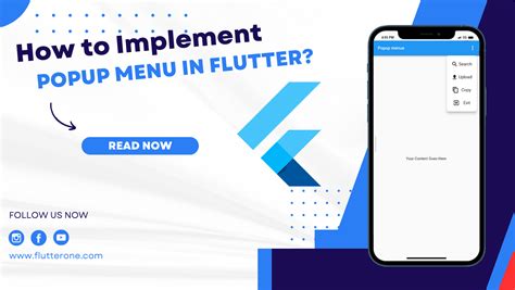 How To Implement A Popup Menu In Flutter Flutterone