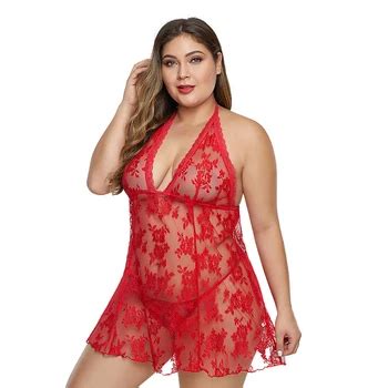 Lingerie Plus Size Women Lace Transparent Erotic Underwear Lingerie For Plus Size Sexy Lingerie
