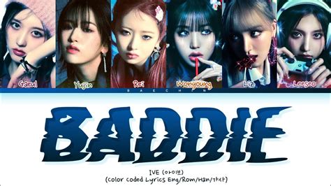 Ive Baddie Lyrics Color Coded Lyrics Youtube