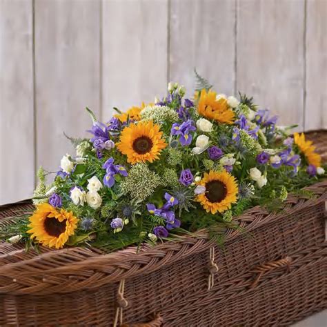 Sunflower Mix Casket Spray