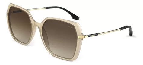 Gafas De Sol Colcci Stela Nude C B Para Mujer Marco Negro Varilla Dorada Lente Negra