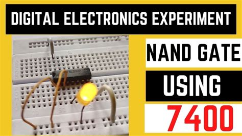 7400 Ic Circuit Diagram The 7400 Quad 2-input Nand Gate, A N