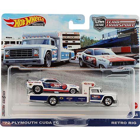 Plymouth Cuda FC Retro Rig Transport Hot Wheels