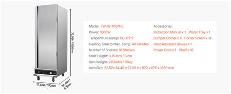 Vevor Hot Box Food Warmer Tier Concession Warming Cabinet With Water Tray Vevor Eu