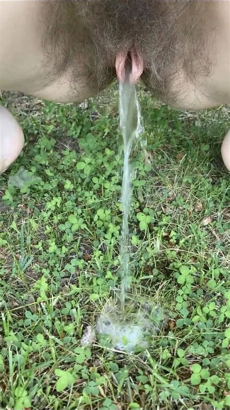 My Hairy Pussy Loves Peeing Outdoors To Complete My Natural Lifestyle Would You Wanna Join