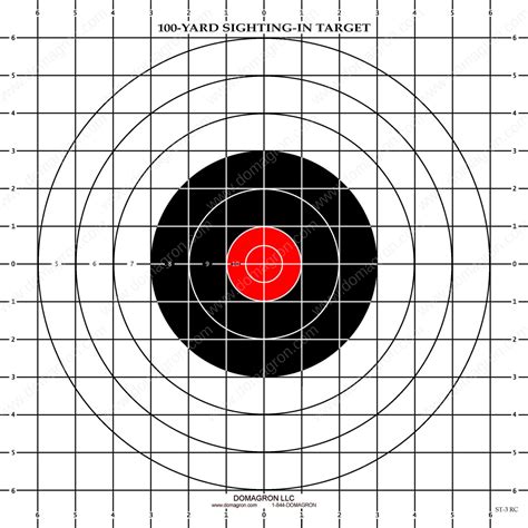 Rifle Zero Target Printable