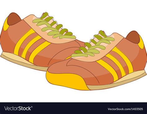 A Pair Of Running Shoes Royalty Free Vector Image
