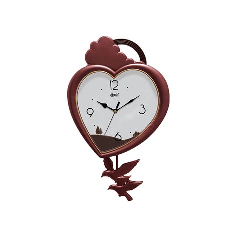 Wall Clock Fancy Pendulum Clock 4327 Brown Orpat Group