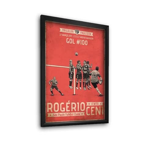 Quadro Decorativo Rog Rio Ceni Gol