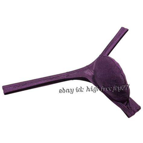 Mens Shiny Bikini Thong Underwear Sexy G String Jockstrap Minimum Coverae T Back Ebay