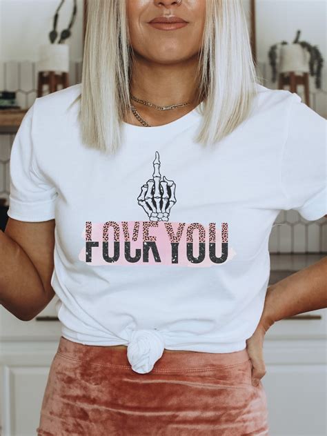 Pink Leopard Print FUCK YOU Design Middle Finger Fuck You Love You Leopard Svg Valentines Png