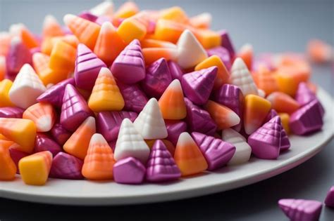 Вкусные конфеты на тарелке | Бесплатно Фото