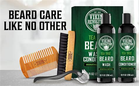 Amazon Viking Revolution Tea Tree Oil Beard Wash And Beard